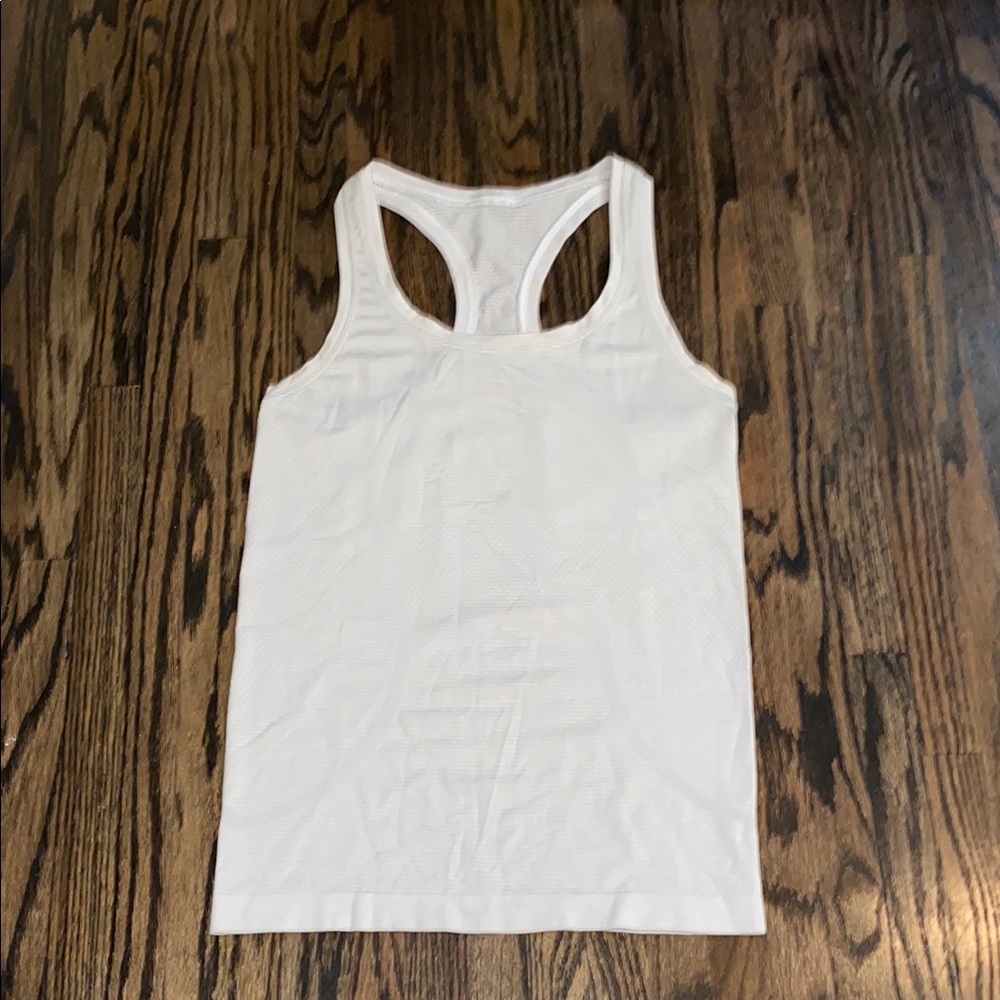 Women's White Lululemom Tank Top